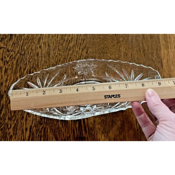 Vtg Anchor Hocking EAPC Star Of David Banana Split/Gondola Shaped Bowl- Mint - Picture 4 of 6